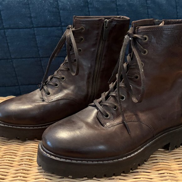 WORN ONCE - Thursday Boot Company Combat Boots in Java Size 8.5 - Picture 2 of 3